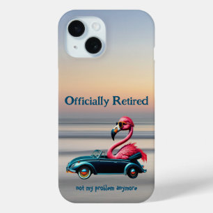 Officially Retired Pink Flamingo in Convertible iPhone 15 Case