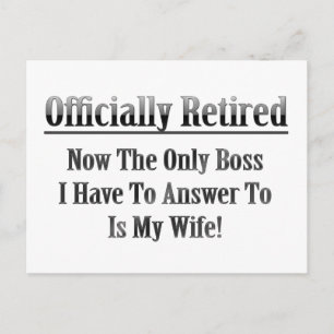 Officially Retired Postcard