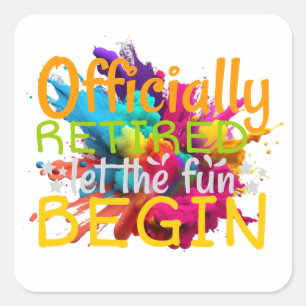 Officially retired sticker