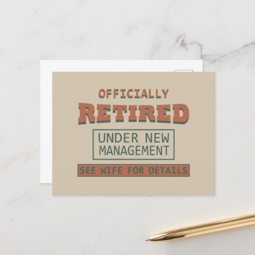 officially retired under new management holiday