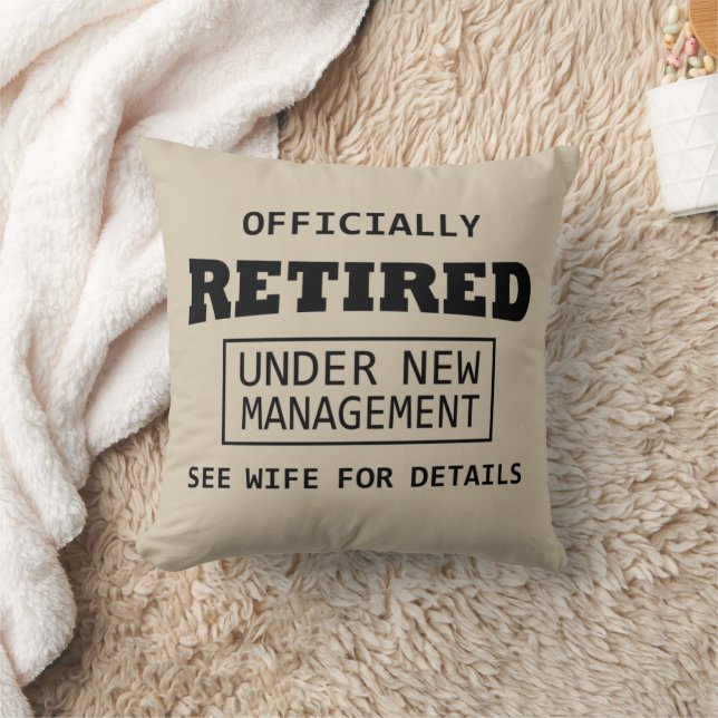 officially retired under new management throw pillow (Blanket)