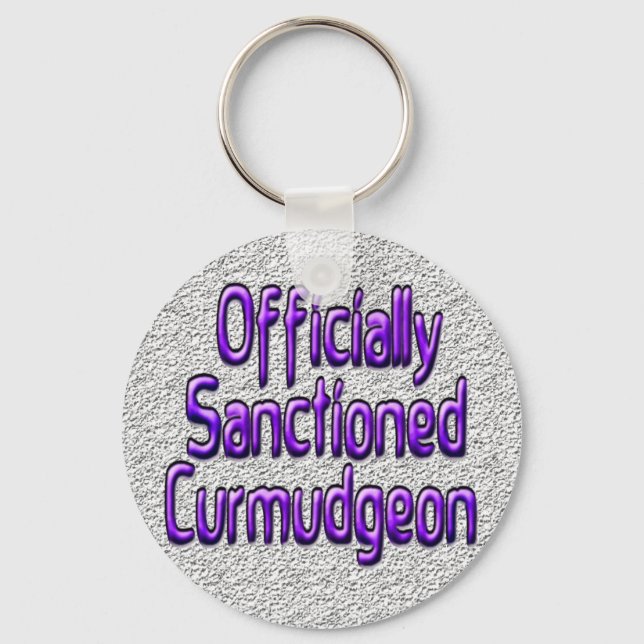 Officially Sanctioned Curmudgeon Keychain (Front)