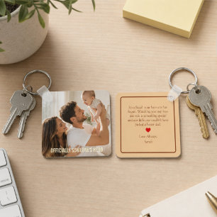 Officially Someone’s Hero First Father’s Day Photo Keychain