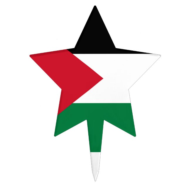 officially the State of Palestine country flag  Cake Topper (Front)