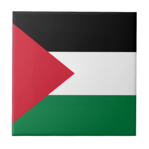 officially the State of Palestine country flag Ceramic Tile