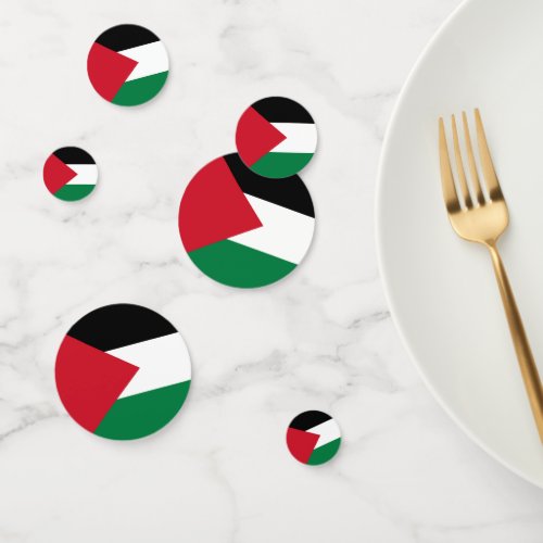 officially the State of Palestine country flag Confetti