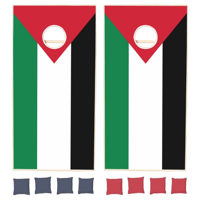 officially the State of Palestine country flag Cornhole Set (Set)