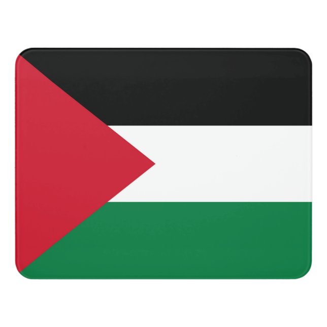 officially the State of Palestine country flag Door Sign (Contemporary Front)