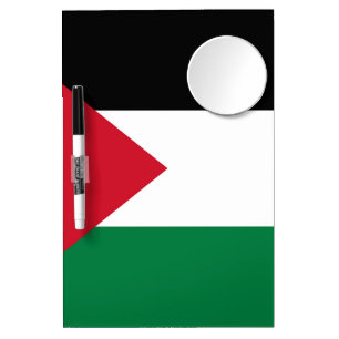 officially the State of Palestine country flag Dry Erase Board With Mirror