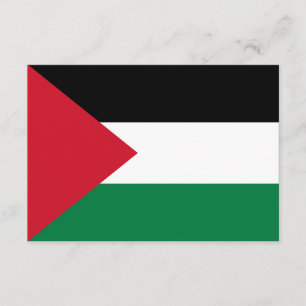 officially the State of Palestine country flag Enclosure Card