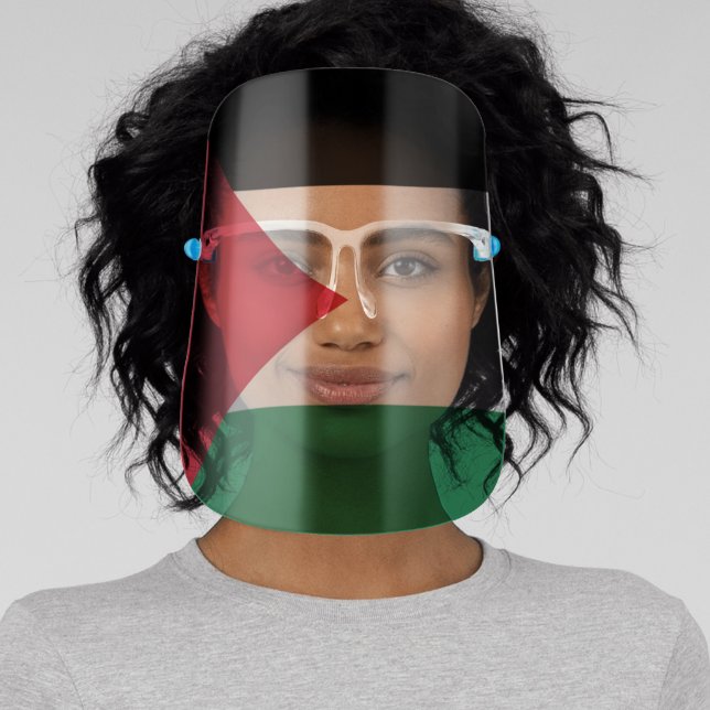 officially the State of Palestine country flag  Face Shield (Insitu)