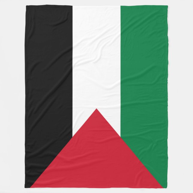 officially the State of Palestine country flag Fleece Blanket (Front)