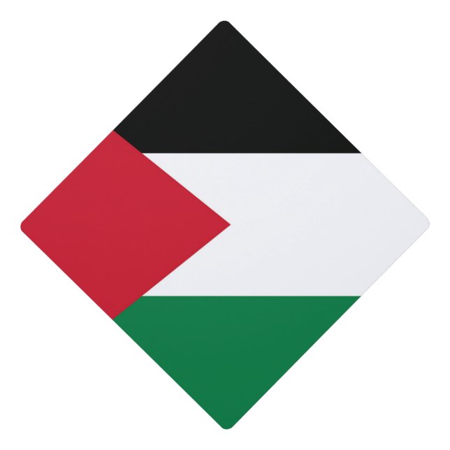 officially the State of Palestine country flag Graduation Cap Topper (Front)