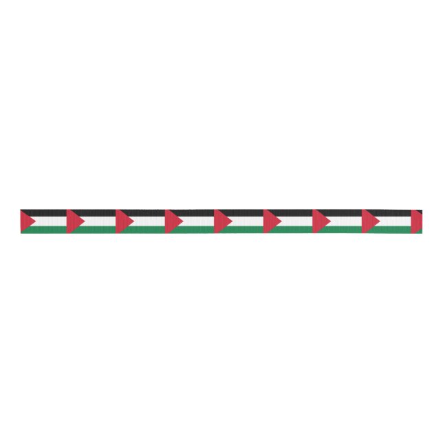officially the State of Palestine country flag Grosgrain Ribbon (Front)
