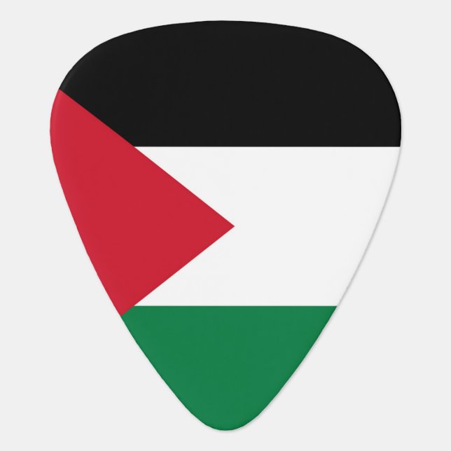 officially the State of Palestine country flag Guitar Pick (Front)
