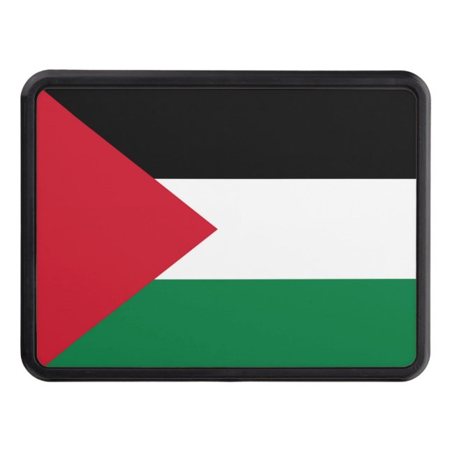 officially the State of Palestine country flag Hitch Cover (Front)