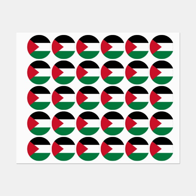 officially the State of Palestine country flag  Kids' Labels (Sheet)