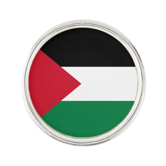 officially the State of Palestine country flag Lapel Pin (Front)