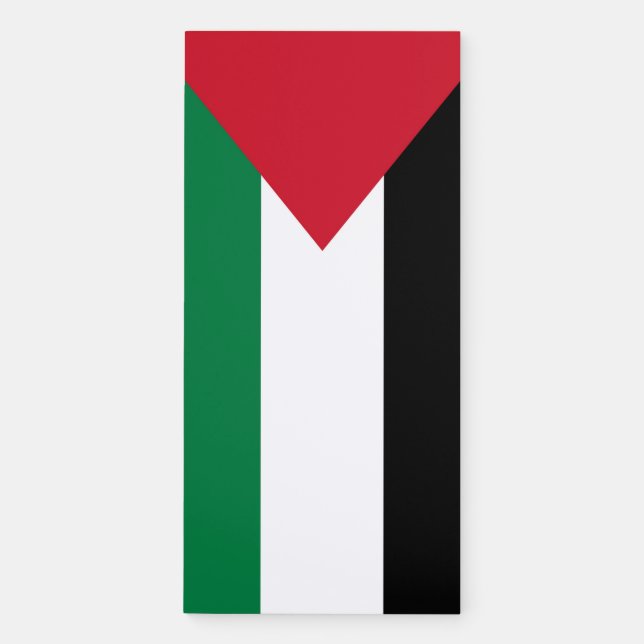 officially the State of Palestine country flag Magnetic Notepad (Front)