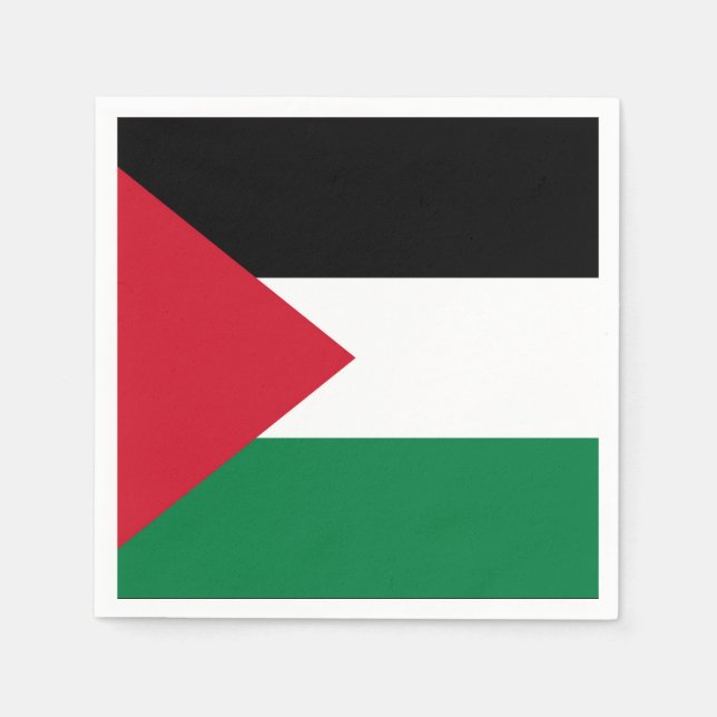 officially the State of Palestine country flag Napkins (Front)
