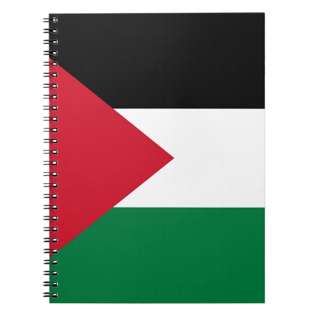 officially the State of Palestine country flag Notebook (Front)