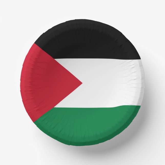officially the State of Palestine country flag  Paper Bowls (Front)