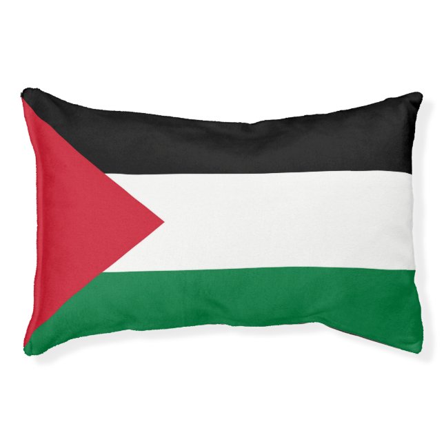 officially the State of Palestine country flag  Pet Bed (Front)