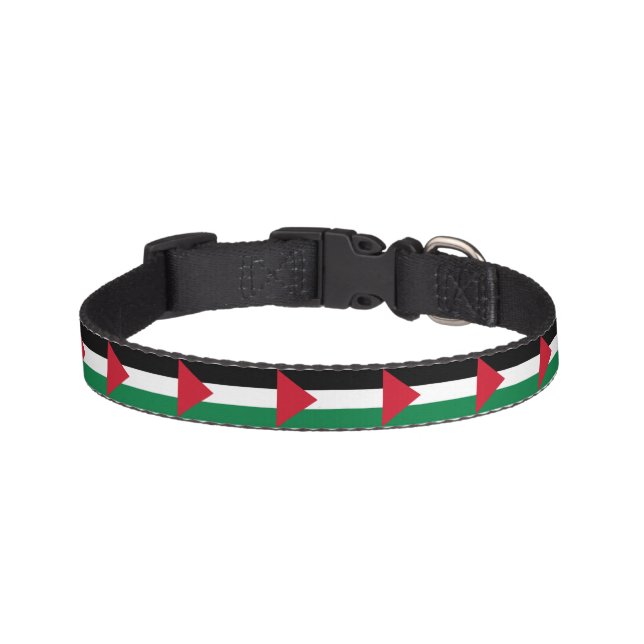 officially the State of Palestine country flag  Pet Collar (Front)