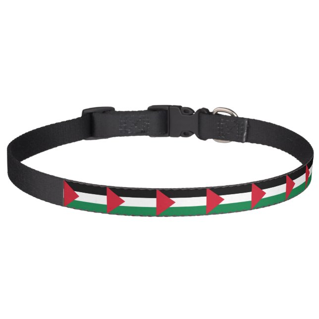 officially the State of Palestine country flag  Pet Collar (Front)