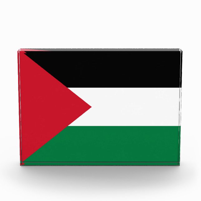 officially the State of Palestine country flag Photo Block (Front)