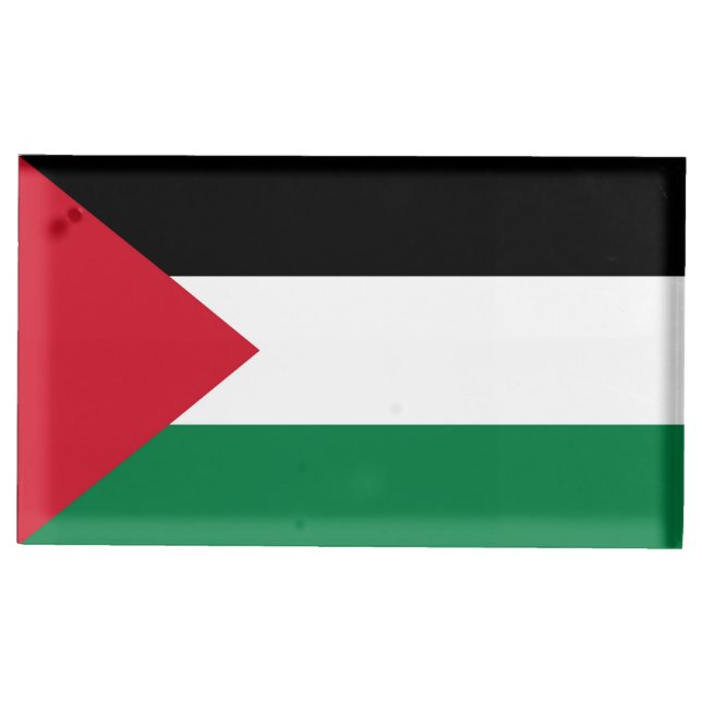 officially the State of Palestine country flag Place Card Holder (Front)