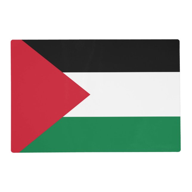 officially the State of Palestine country flag Placemat (Front)