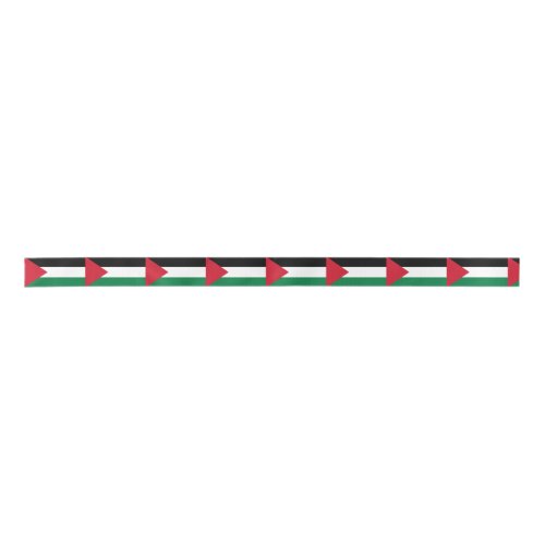 officially the State of Palestine country flag Satin Ribbon