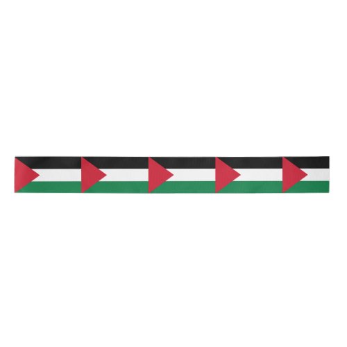 officially the State of Palestine country flag Satin Ribbon