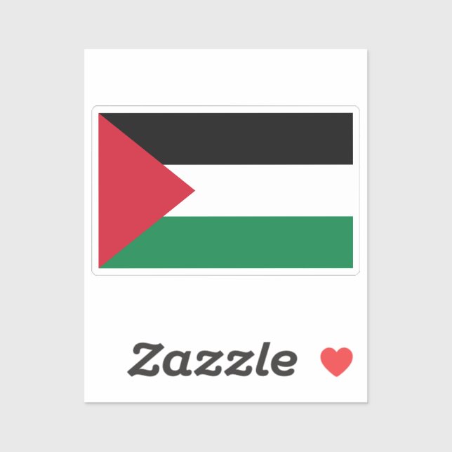 officially the State of Palestine country flag Sticker (Sheet)