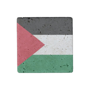 officially the State of Palestine country flag Stone Magnet