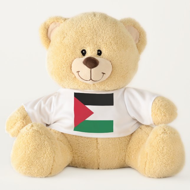 officially the State of Palestine country flag  Teddy Bear (Front)