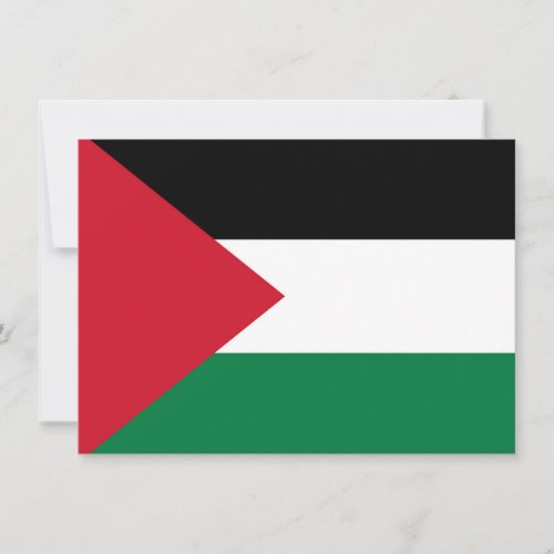 officially the State of Palestine country flag Thank You Card