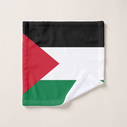 officially the State of Palestine country flag Wash Cloth