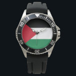 officially the State of Palestine country flag  Watch<br><div class="desc">Flag of Palestine, officially the State of Palestine country flag graghic Style shirt - A simple basic flag graghic design. For Palestinians, Palestine lovers Pro-Palestinian, or, everyone who supports freedom and justice and fights injustice.Great gift idea or vacation souvenir keepsake. town, city & state. You will love and look great...</div>