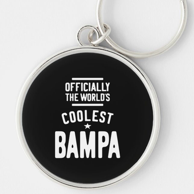 Officially The World's Coolest Bampa Keychain (Front)