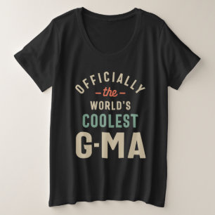 Officially the World's Coolest G-Ma - Grandma Plus Size T-Shirt