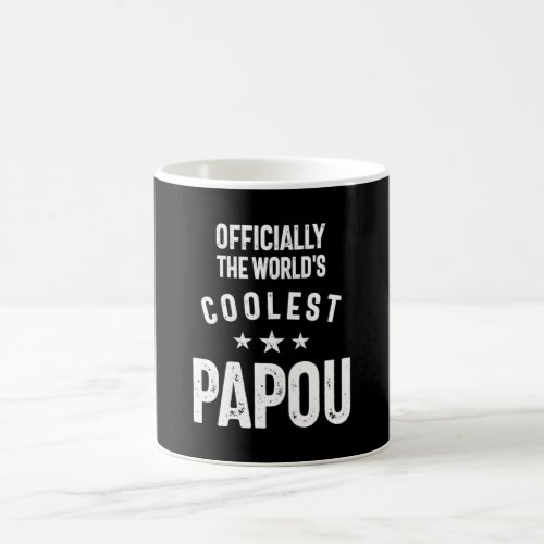 Officially The Worlds Coolest Papou  Father Gift Coffee Mug