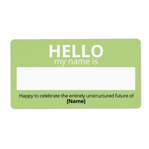 Officially un-managed retirement out of home  label