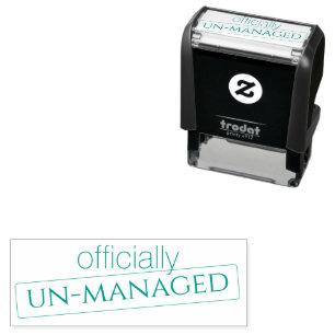 Officially un-managed retirement out of home  self-inking stamp