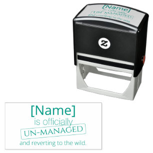 Officially un-managed retirement out of home self-inking stamp
