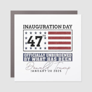 Officially Unburdened By What Has Been Trump 47  Car Magnet