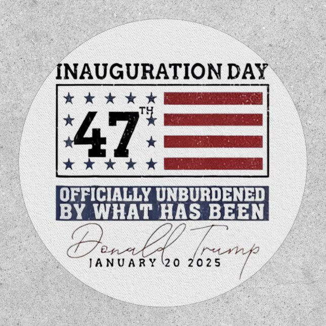 Officially Unburdened By What Has Been Trump 47  Patch (Front)