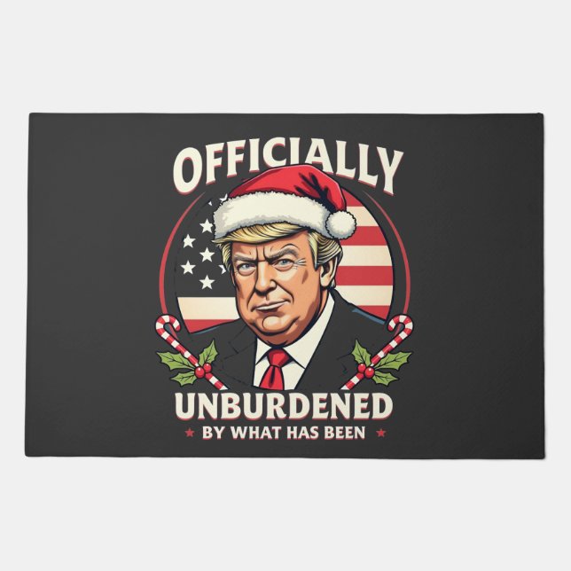 Officially Unburdened By What Has Been Trump 47th Doormat (Front)
