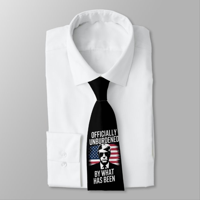 Officially Unburdened By What Has Been Trump  Neck Tie (Tied)